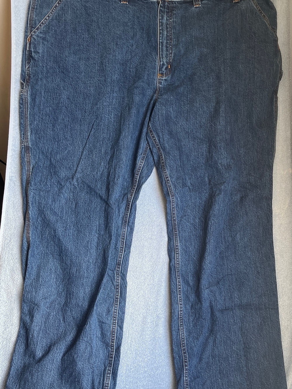 Carhartt Men's Relaxed Straight-Leg Jeans in Dark Blue